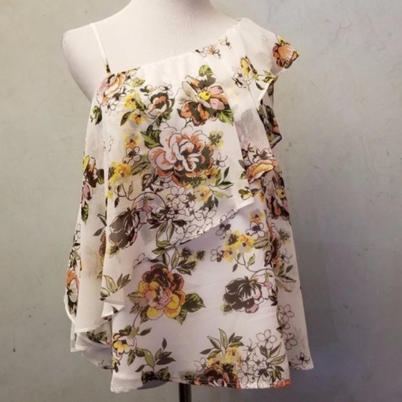 NWT Leith floral off the shoulder top size Small (143) - Picture 8 of 8